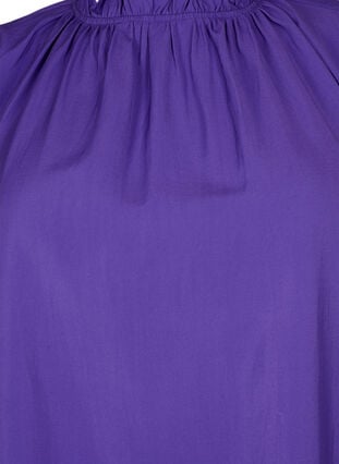 Pitkähihainen viskoosipusero röyhelöillä, Prism Violet, Packshot image number 2