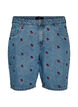 Kirjailut denimshortsit, Sininen, Packshot image number 0