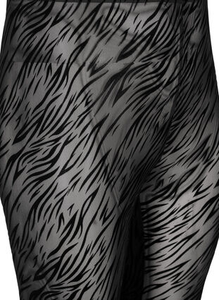 Kuvioidut mesh-leggingsit, Black Tiger AOP, Packshot image number 2