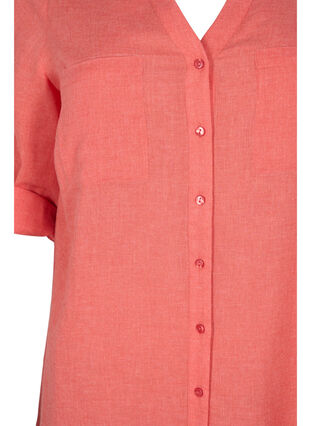 Pitkä paita 3/4-hihoilla ja v-pääntiellä, Hot Coral, Packshot image number 2