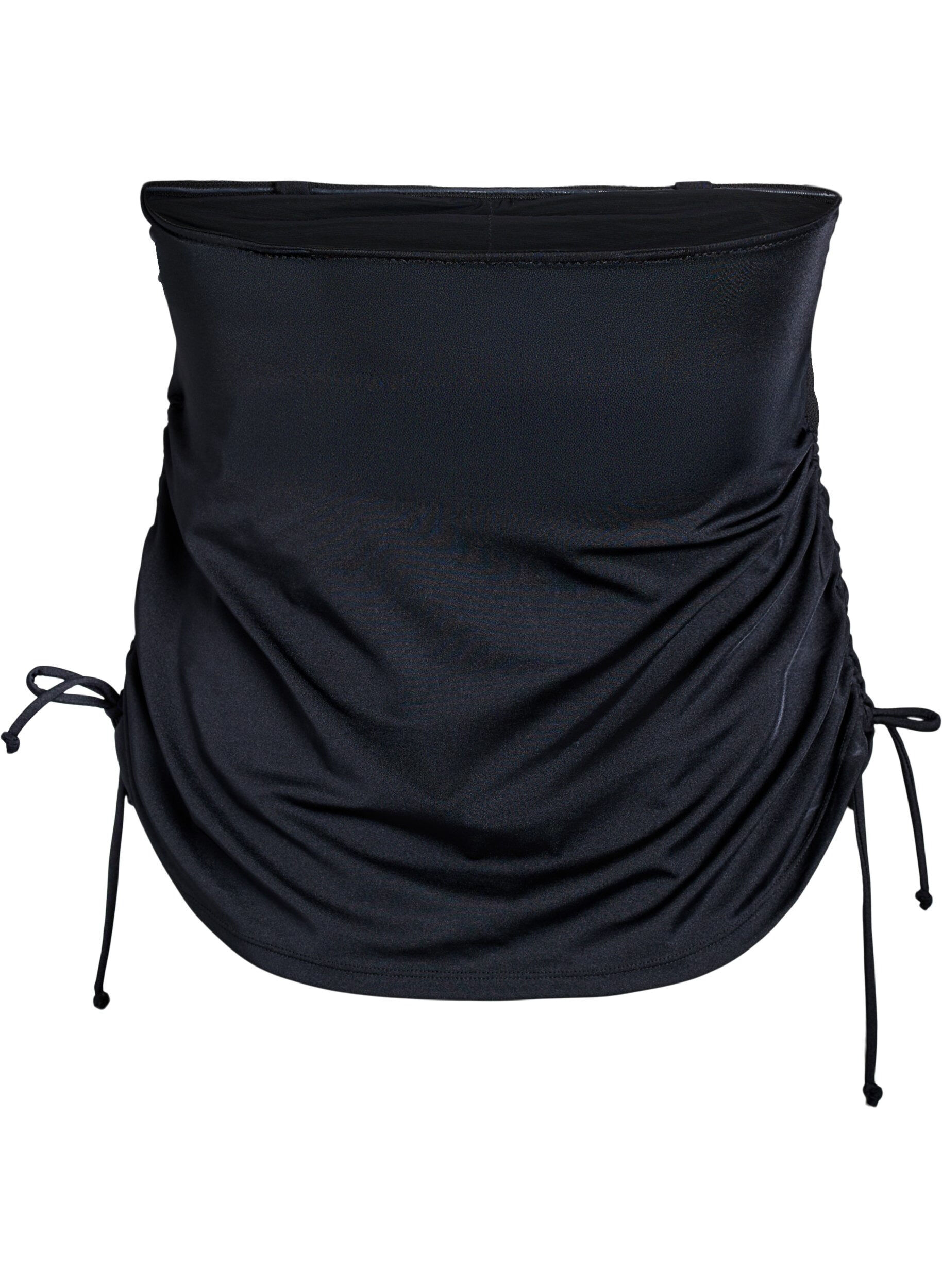 Zizzi Tankini irrotettavilla kupeilla ja s&auml;&auml;dett&auml;vill&auml; sivuilla, Musta, Packshot image number 2