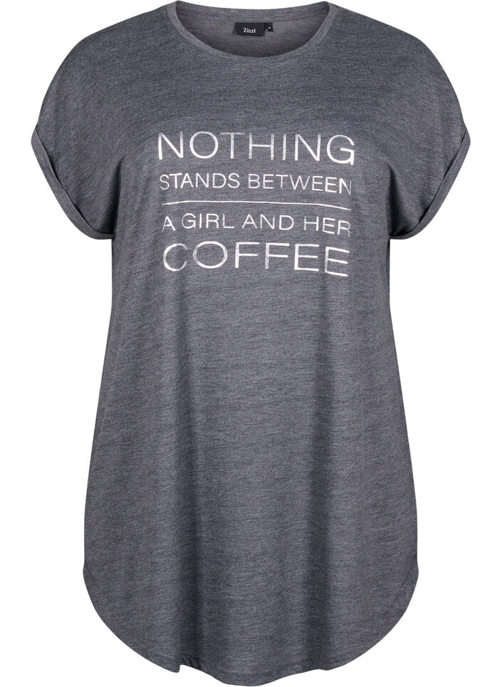 Lyhythihainen y&ouml;paita tekstipainatuksella, , Packshot image number 0