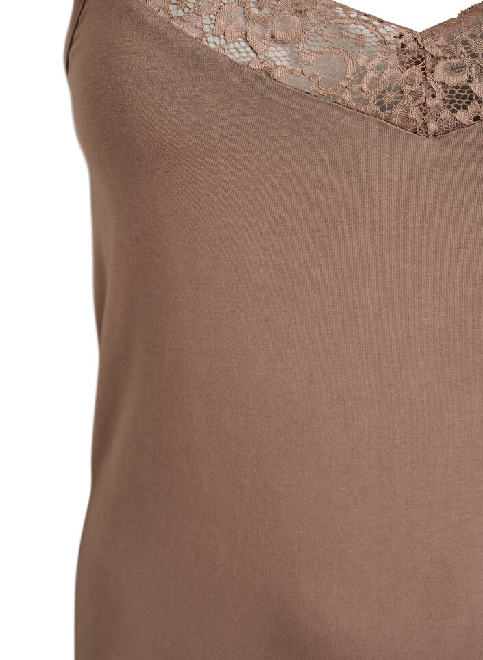 Pitsireunainen viskoositoppi, Beige, Packshot image number 2