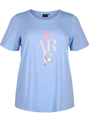 Puuvillainen T-paita tekstipainatuksella, Serenity w. Paris, Packshot image number 0