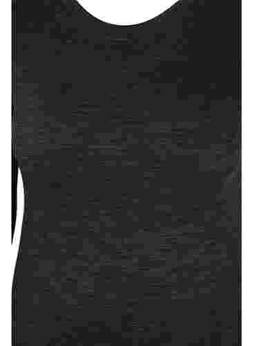Meleerattu saumaton kerrastopaita, Dark Grey Melange, Packshot image number 2