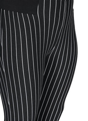 Raidaliset legginssit joustavalla vyötäröllä, Dark Grey Stripe, Packshot image number 2