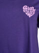 Lyhythihainen y&ouml;paita luomupuuvillaa, Violetti, Packshot image number 2