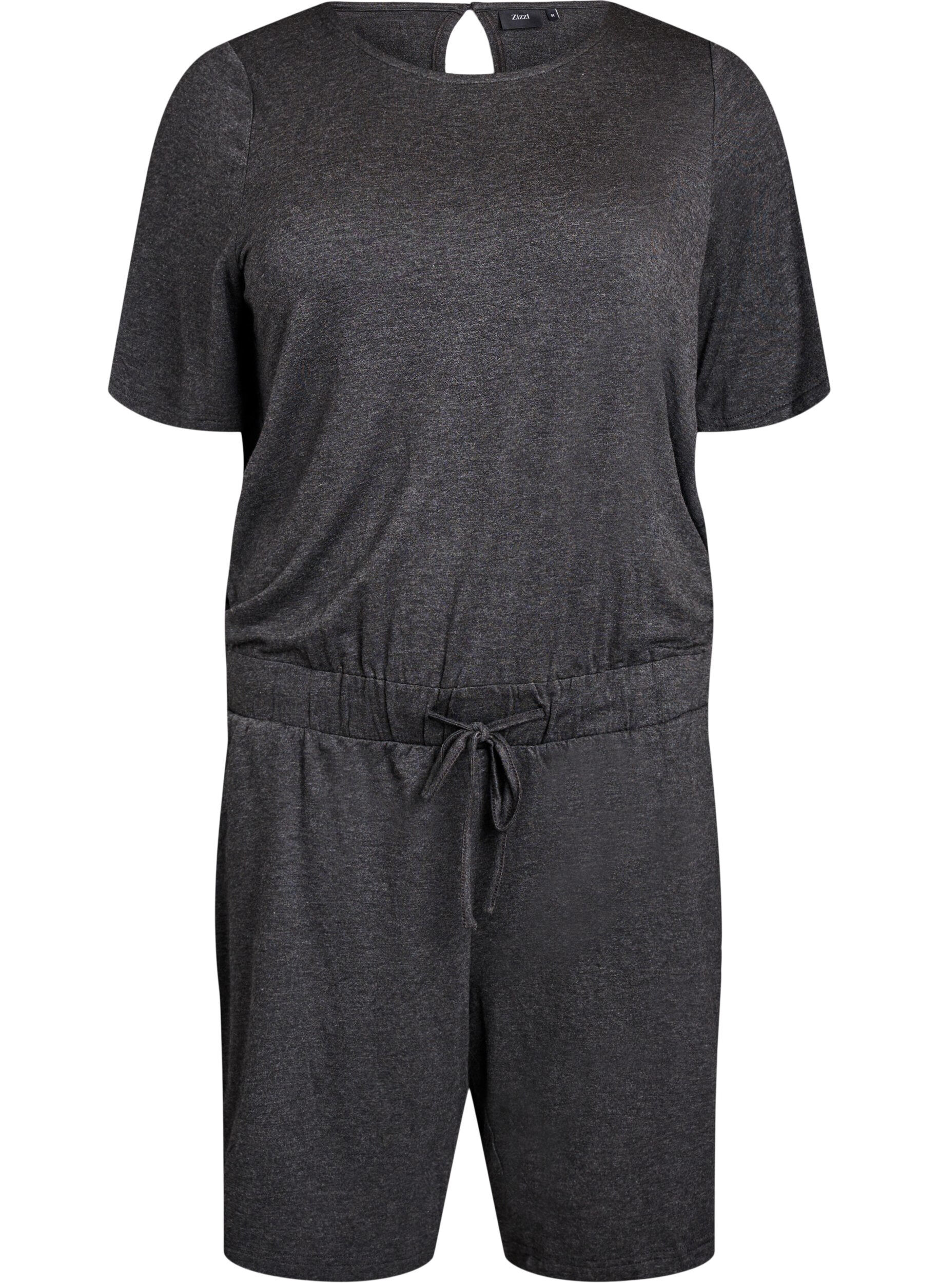 Zizzi Shortsit jumpsuit, Harmaa, Packshot image number 0
