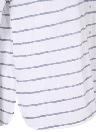Pusero 3/4-hihoilla ja napeilla, Navy Blazer stripe, Packshot image number 3