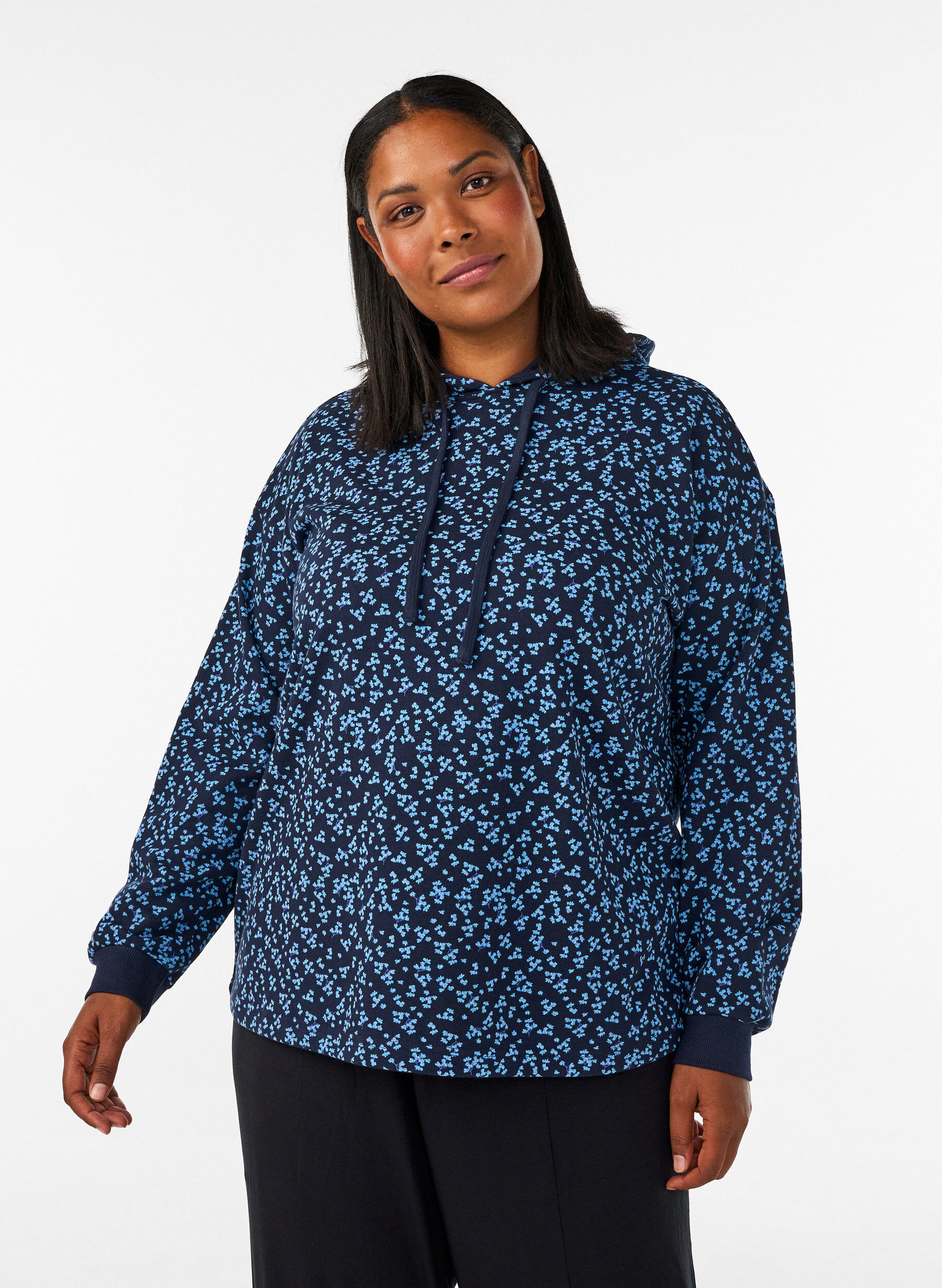 ZizziHuppari kauttaaltaan printill&auml;, Sininen, Model image number 0