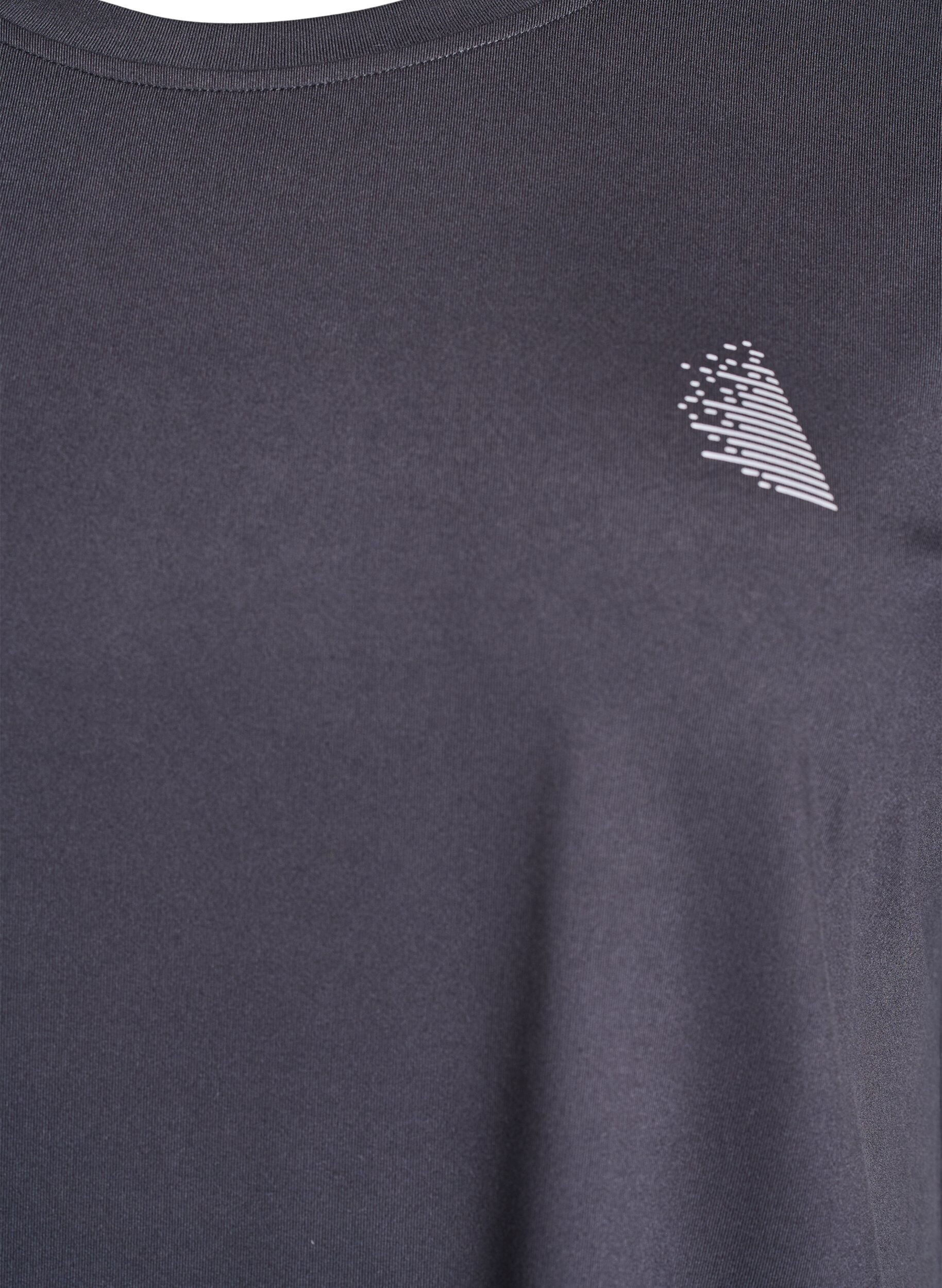 ZizziYksiv&auml;rinen treeni-T-paita, Harmaa, Packshot image number 2