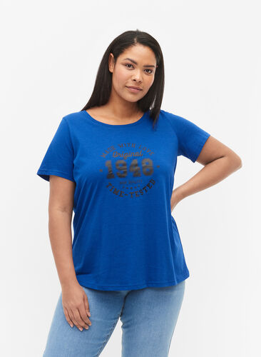 Puuvillainen t-paita painatuksella, Surf the web MADE, Model image number 0