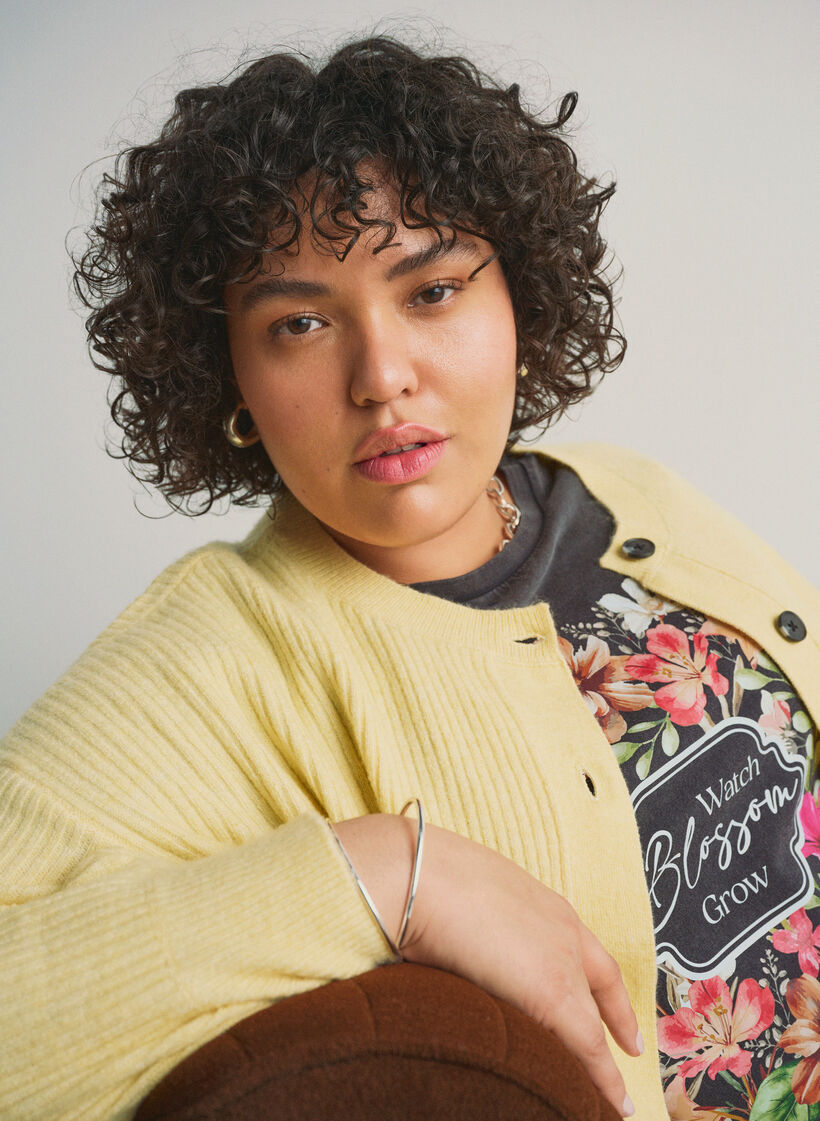 Luomupuuvillainen T-paita printill&auml;, Harmaa, Image image number 0