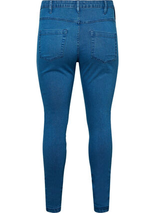 Korkeavyötäröiset super slim Amy-farkut, Mid Blue, Packshot image number 1
