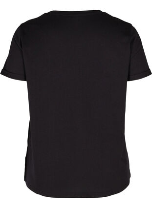 Puuvillainen t-paita treeniin painatuksella, Black Fading Square, Packshot image number 1