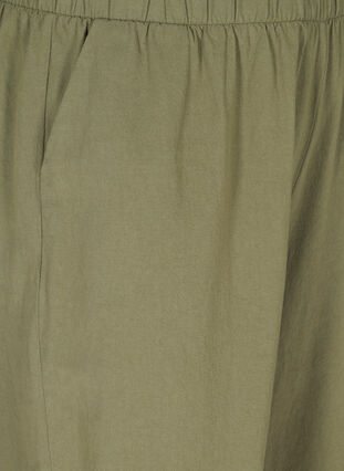 Kropatut puuvillahousut, Deep Lichen Green, Packshot image number 2