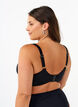 Bikiniliivit, joissa on kaarituet ja laskostus, Musta, Model image number 1