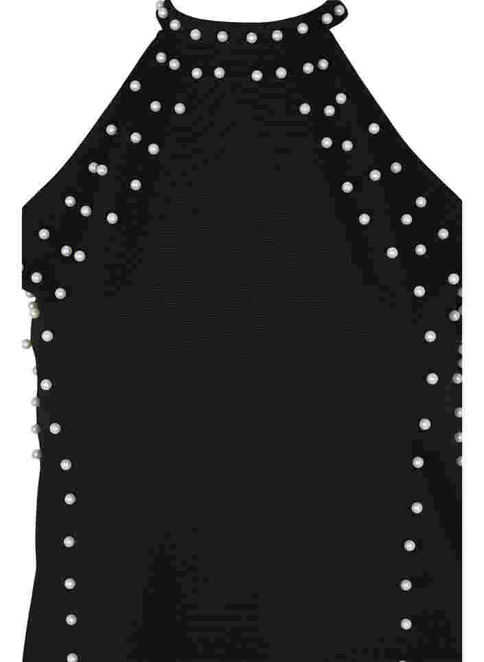 Hihaton mekko helmillä, Black w. Beads, Packshot image number 2