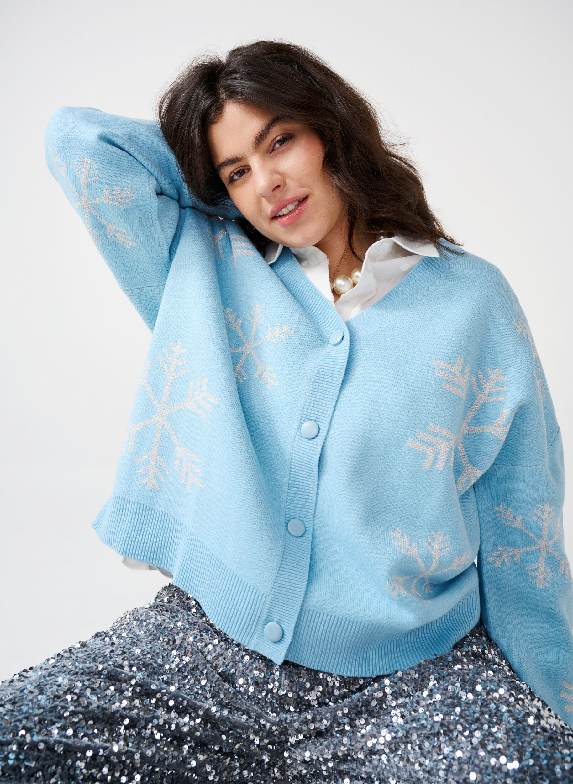 Zizzi Jouluneuletakki, Cerulean Comb, Image image number 0