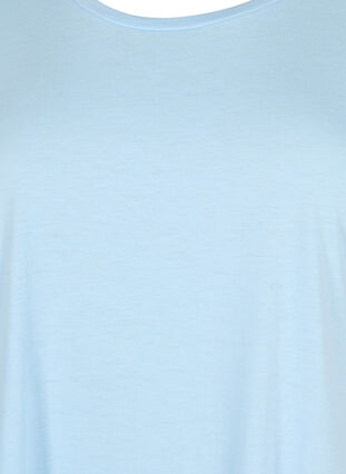 Lyhythihainen t-paita puuvillasekoitteesta, Chambray Blue , Packshot image number 2