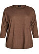 Jerseypusero 3/4-hihoilla, Ruskea, Packshot image number 0