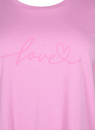 Puuvillainen T-paita painatuksella, RoseBloom W. Love, Packshot image number 2