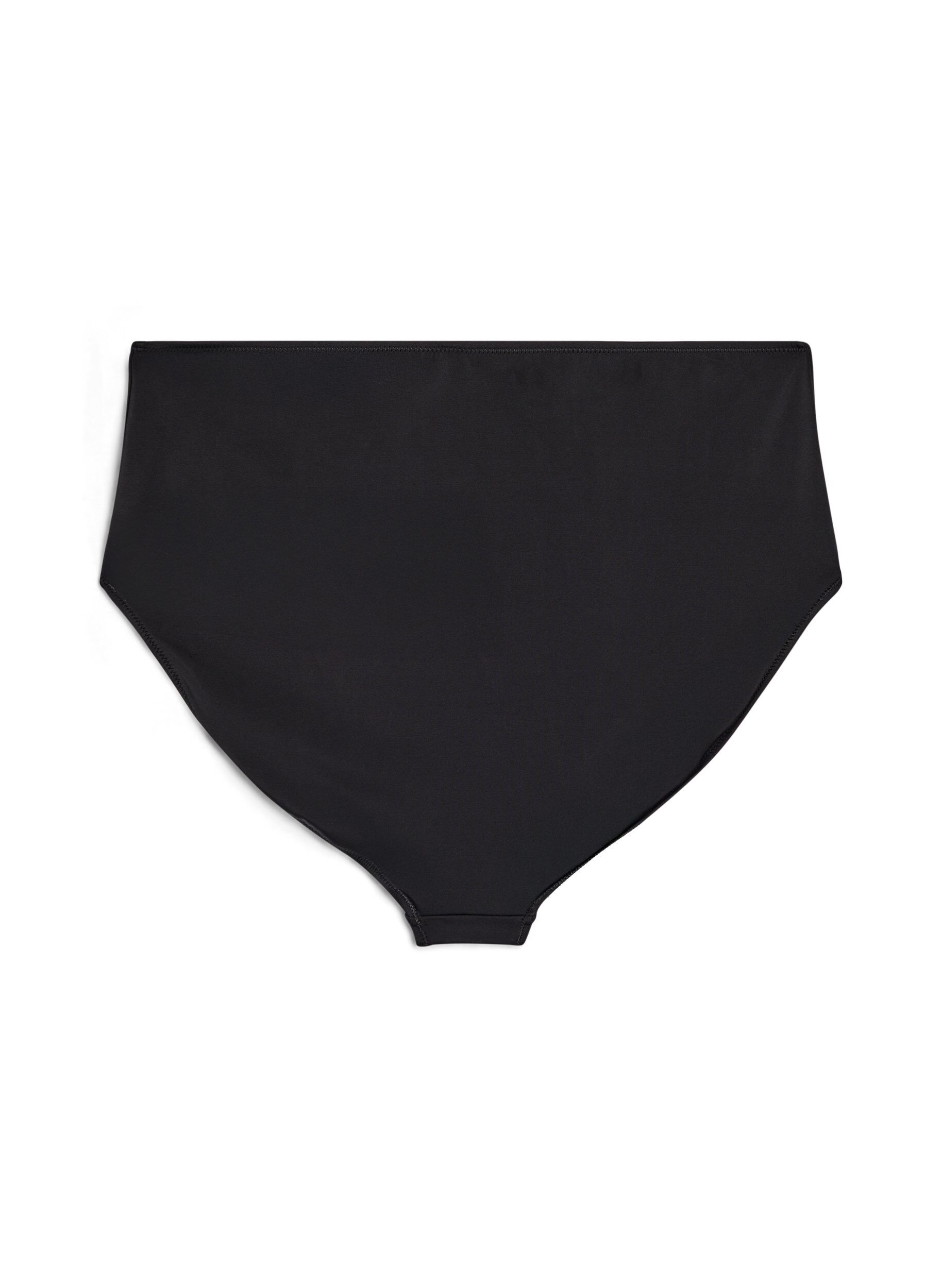 ZizziYksiv&auml;riset korkeavy&ouml;t&auml;r&ouml;iset bikinialaosat, Musta, Packshot image number 1