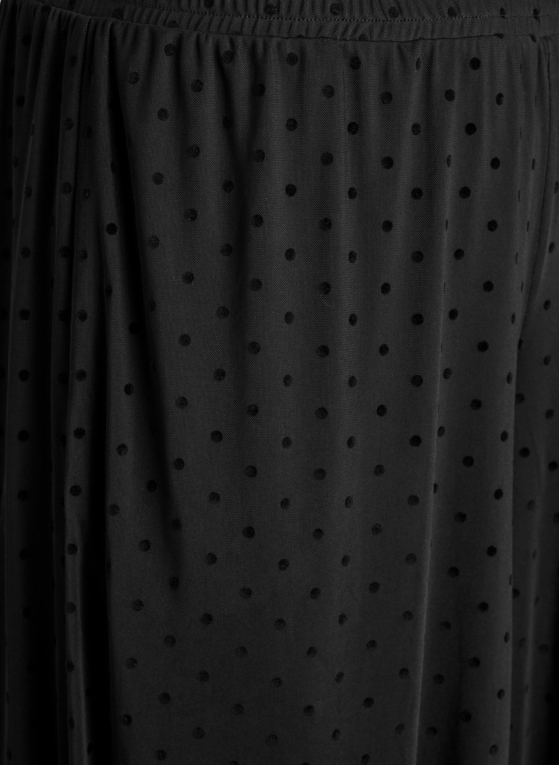 Zizzi Pallokuviolliset mesh-housut, Musta, Packshot image number 2