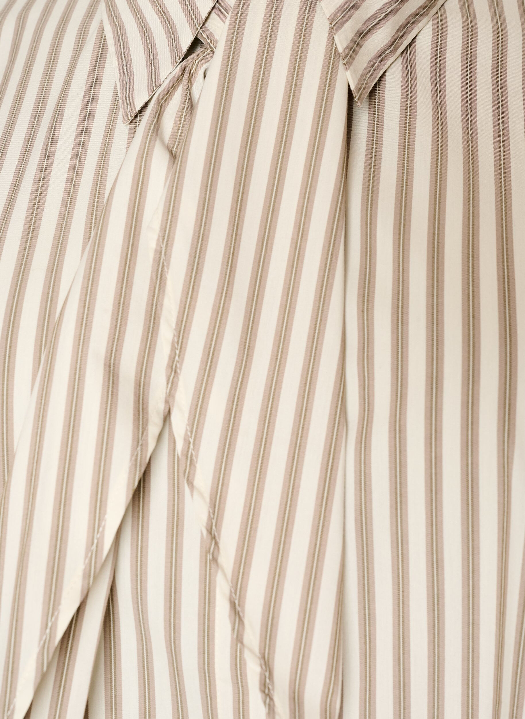 ZizziRaidallinen paita irrotettavalla kaulanauhalla, Beige, Packshot image number 2