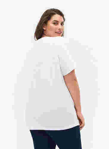 FLASH - 2 kpl t-paitoja pyöreällä pääntiellä , White/Black, Model image number 1