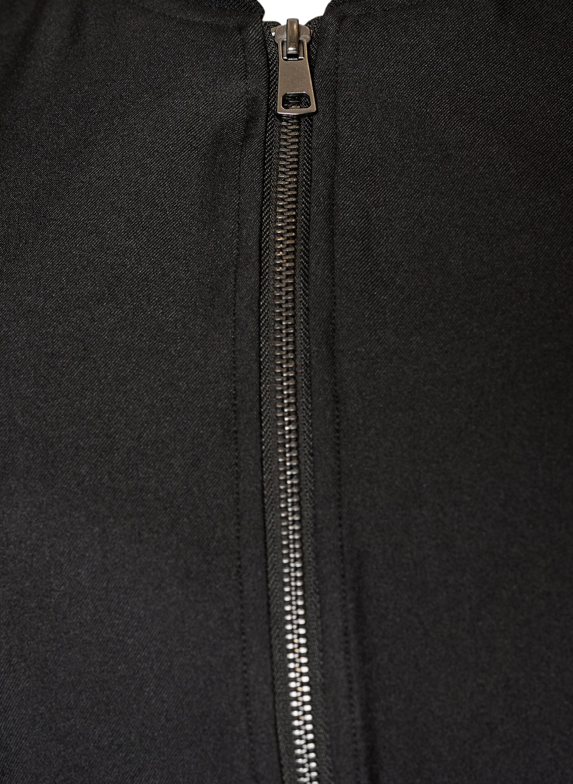 ZizziKevyt takki ballooni-siluetilla, Musta, Packshot image number 2