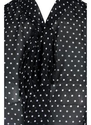 Pilkullinen kaulus nauhalla, Black w. White , Packshot image number 2