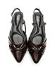 Slingback -keng&auml;t rusettiyksityiskohdilla ja kiilt&auml;v&auml;pintaisella ilmeell&auml;, Ruskea, Packshot image number 2