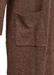 Joustinneuletakki taskuilla, Ruskea, Packshot image number 3