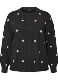 Neuletakki pilkkukuviolla, Harmaa