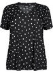 FLASH - T-paita kuosilla ja v-aukolla, Black Dot, Packshot image number 0