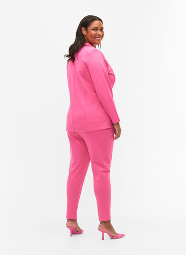 Kropatut housut taskuilla , Shocking Pink, Model image number 1