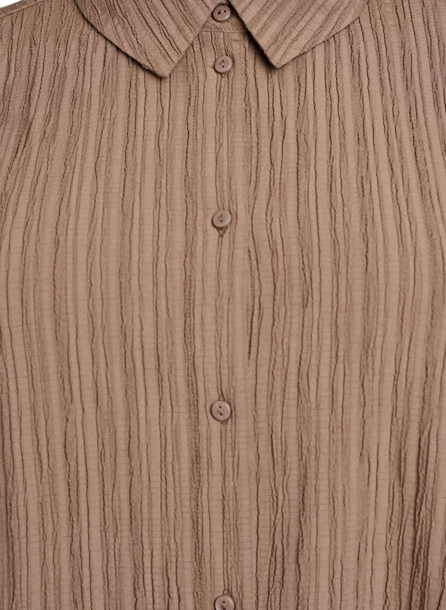 Zizzi FLASH - Paita tekstuurilla, Ruskea, Packshot image number 2