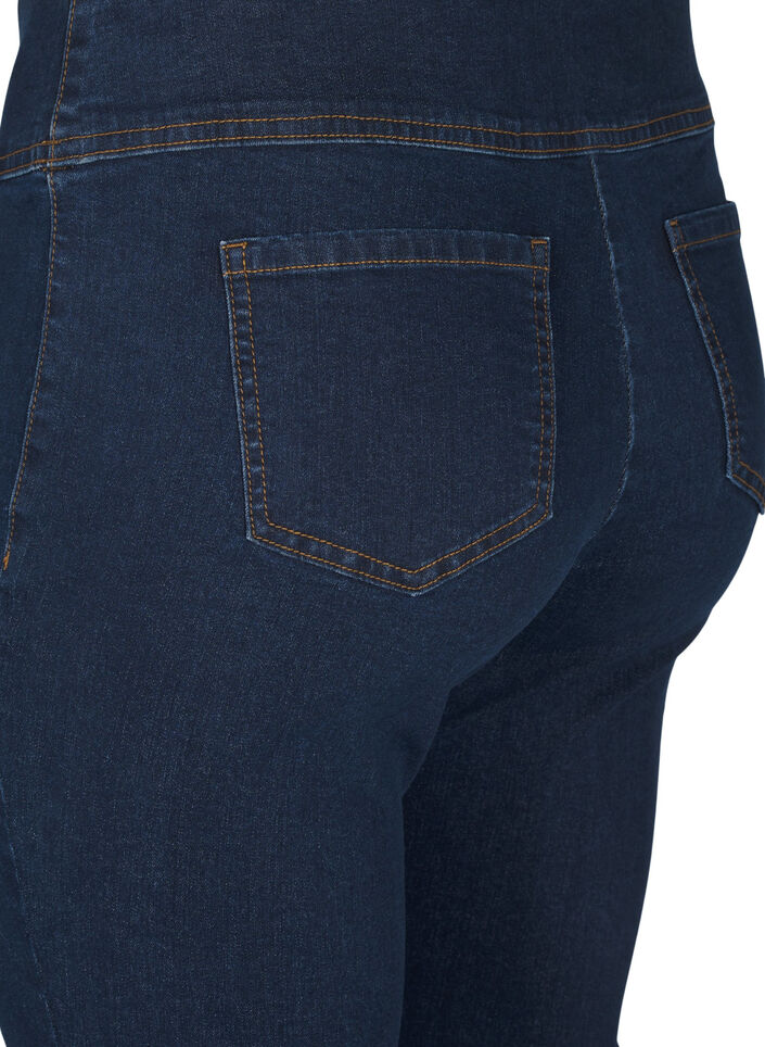 Joustavat jeggingsit korkealla vy&ouml;t&auml;r&ouml;ll&auml;, Sininen, Packshot image number 3
