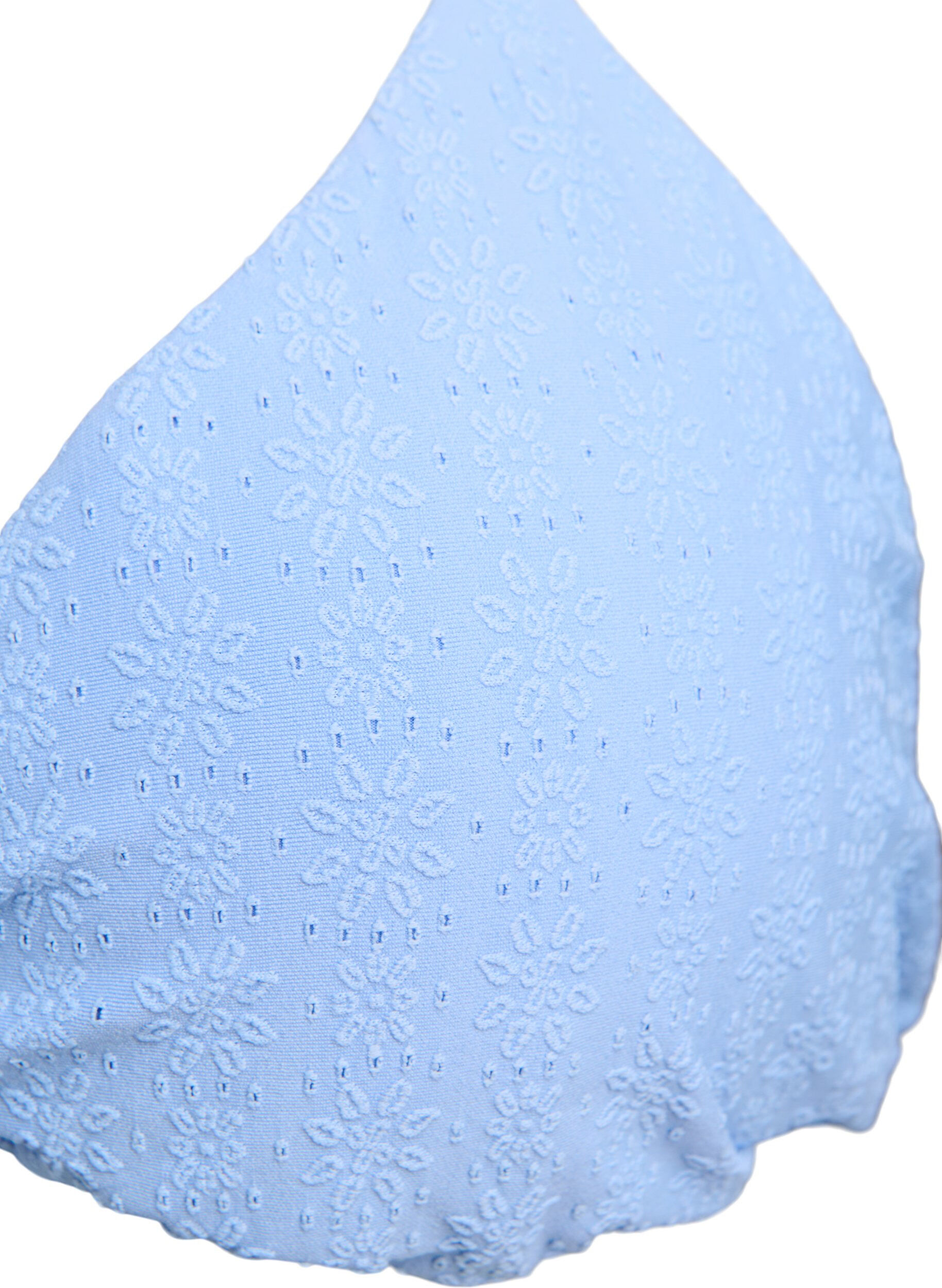 Zizzi Kolmiobikiniyl&auml;osa teksturoidulla kuviolla, Sininen, Packshot image number 2