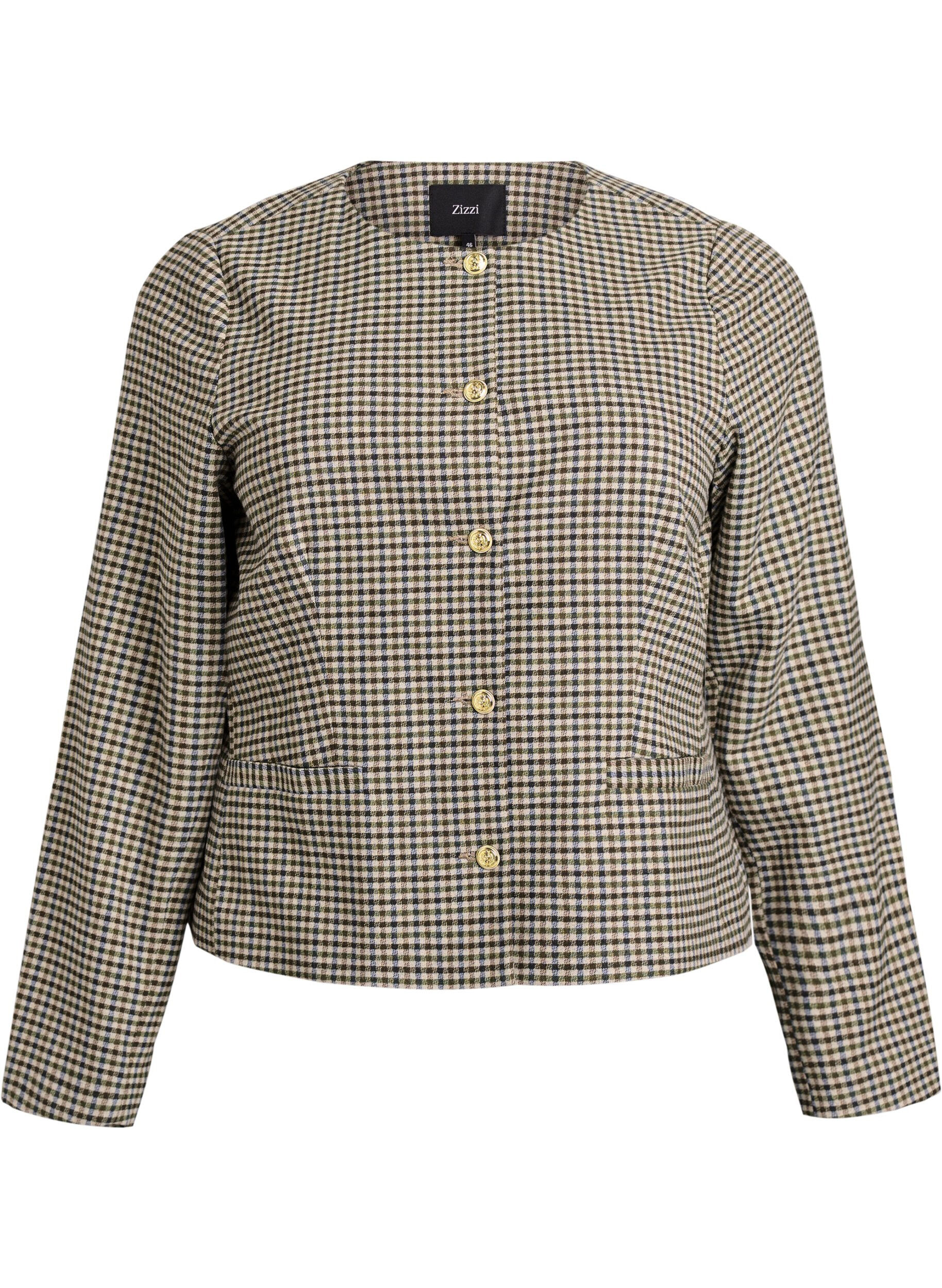 Lyhyt takki kultaisilla napeilla