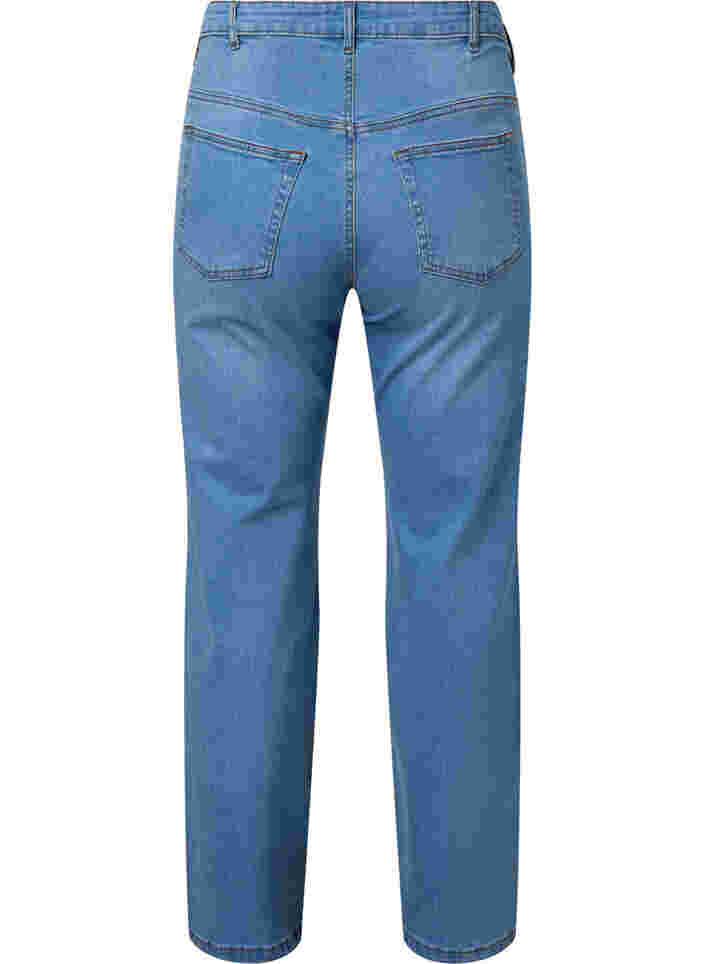 Korkeavyötäröiset Gemma farkut normaalissa mallissa , Light blue, Packshot image number 1