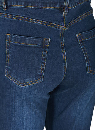 Korkeavyötäröiset Ellen bootcut-farkut, Dark blue denim, Packshot image number 3