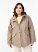 Lyhyt kev&auml;ttakki irrotettavalla hupulla, Beige, Model image number 0