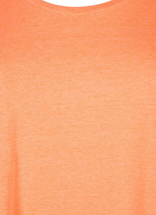 Neonvärinen puuvillainen t-paita, Neon Coral, Packshot image number 2