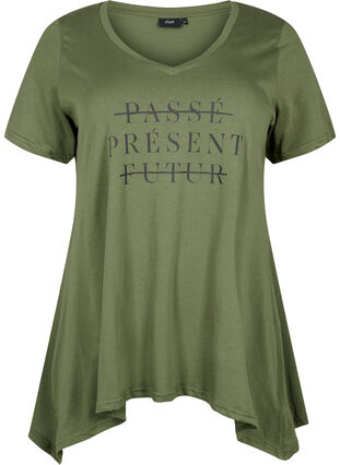 Puuvillainen t-paita lyhyillä hihoilla, Thyme PRESENT, Packshot image number 0