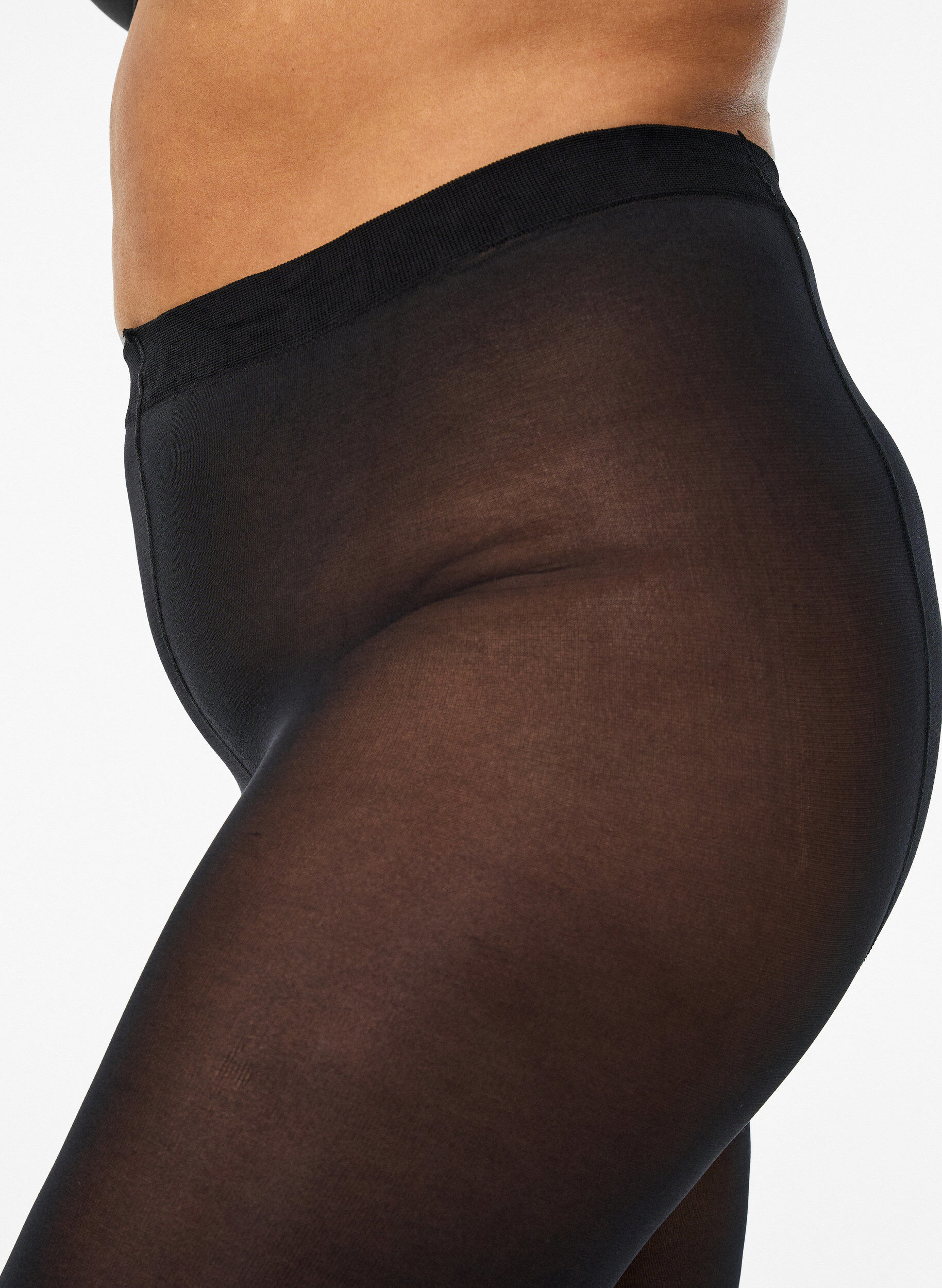 Zizzi2 kpl 100 denierin sukkahousuja, Musta, Model image number 2