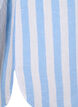 Pitkä paita pellavasta ja puuvillasta, Blue White Stripe, Packshot image number 3