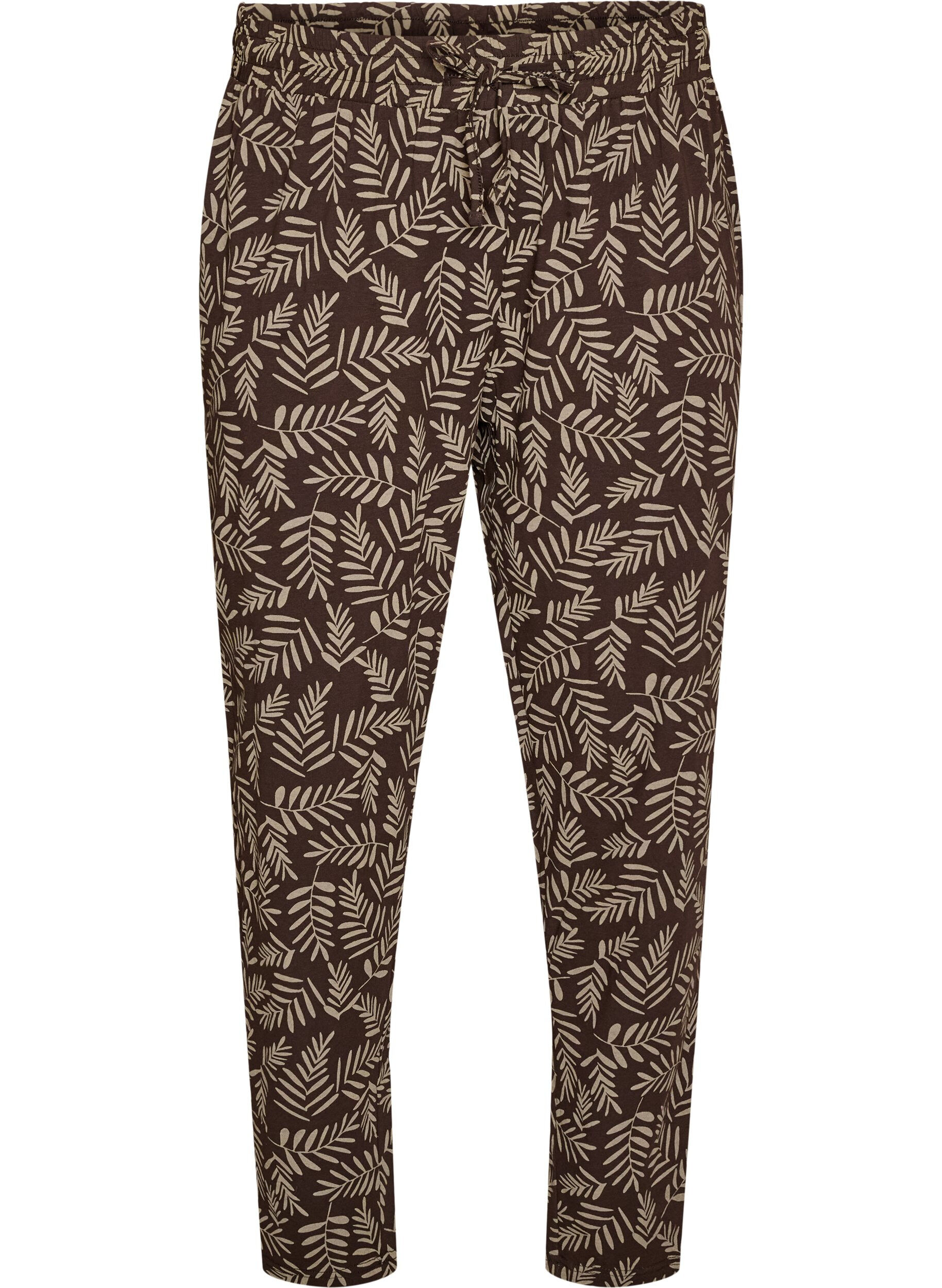 Puuvillaiset pyjamahousut printill&auml;