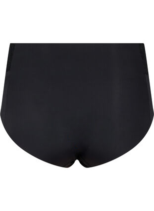 2-pakkaus alushousut pitsillä ja normaali vyötäröllä, Black, Packshot image number 1